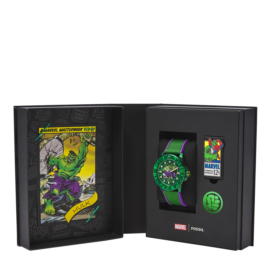 Marvel x Fossil Limited-Edition Incredible Hulk Automatic Watch