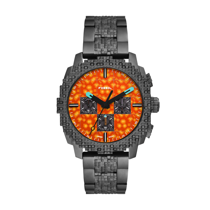 Fossil Men's Minecraft x Fossil Limited-Edition The Nether 44mm Chronograph Watch