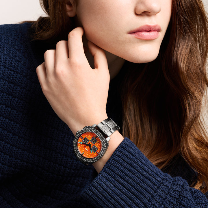 Fossil Men's Minecraft x Fossil Limited-Edition The Nether 44mm Chronograph Watch