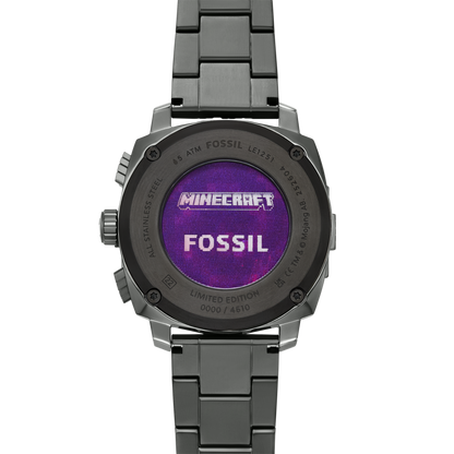 Fossil Men's Minecraft x Fossil Limited-Edition The Nether 44mm Chronograph Watch