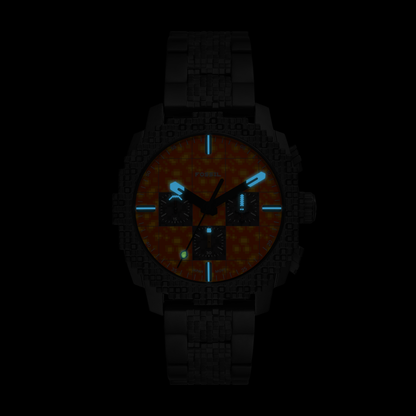 Fossil Men's Minecraft x Fossil Limited-Edition The Nether 44mm Chronograph Watch