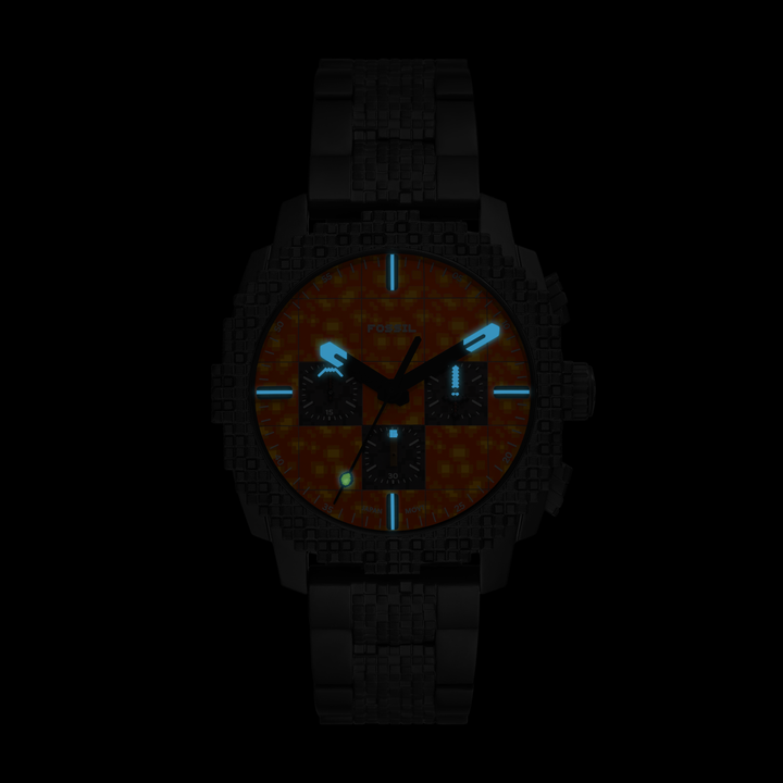 Fossil Men's Minecraft x Fossil Limited-Edition The Nether 44mm Chronograph Watch