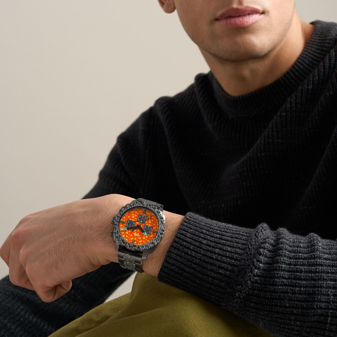Fossil Men's Minecraft x Fossil Limited-Edition The Nether 44mm Chronograph Watch