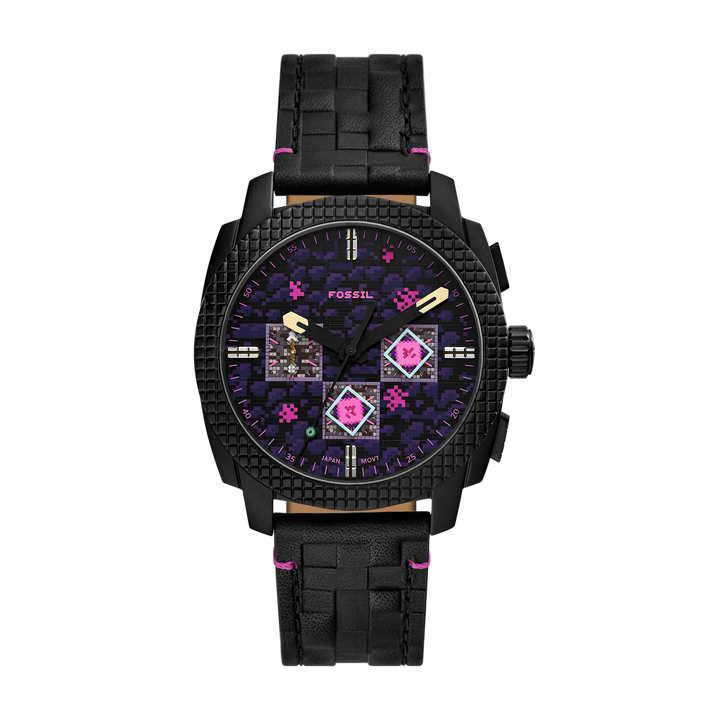 Fossil Men's Minecraft x Fossil Limited-Edition The End 44mm Chronograph Watch