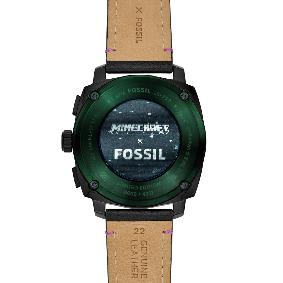 Fossil Men's Minecraft x Fossil Limited-Edition The End 44mm Chronograph Watch
