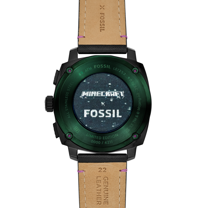 Fossil Men's Minecraft x Fossil Limited-Edition The End 44mm Chronograph Watch
