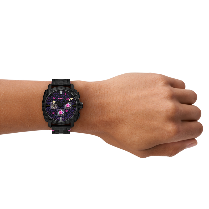 Fossil Men's Minecraft x Fossil Limited-Edition The End 44mm Chronograph Watch