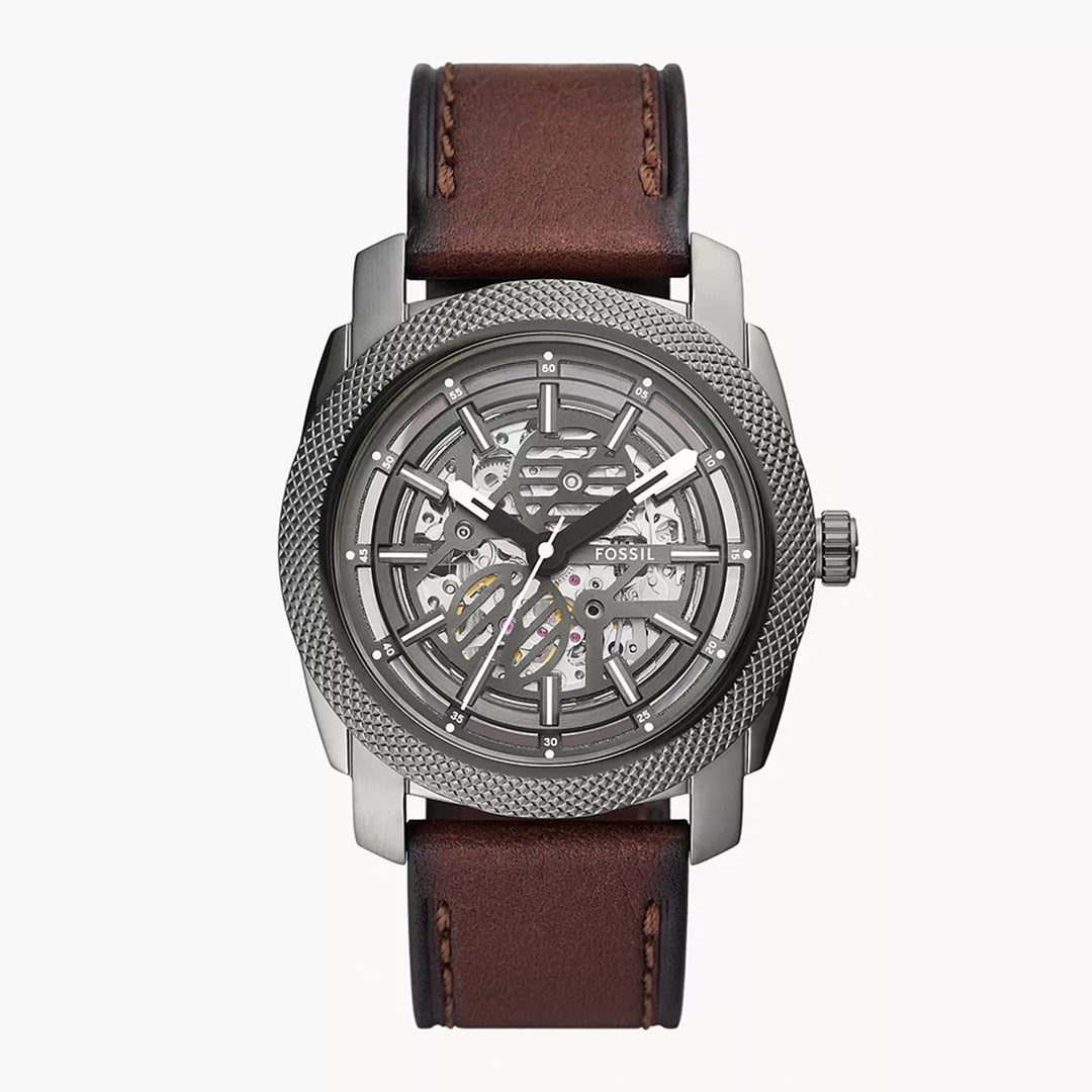 Fossil Men's Machine Automatic  Smoke Stainless Steel Watch