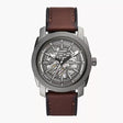 Fossil Men's Machine Automatic  Smoke Stainless Steel Watch