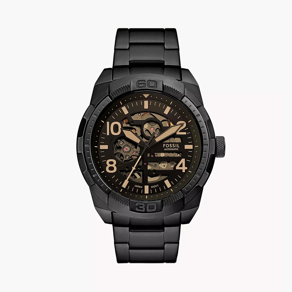 Fossil Bronson Men's Black Stainless Steel Watch