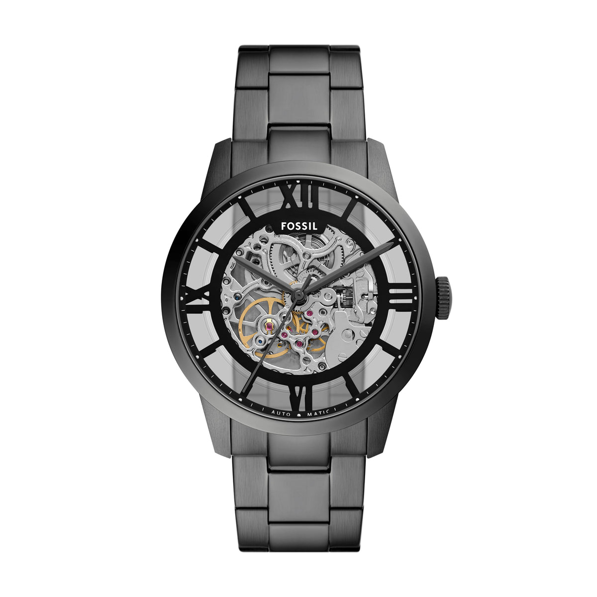 Fossil Townsman Automatic Smoke Stainless Steel Watch