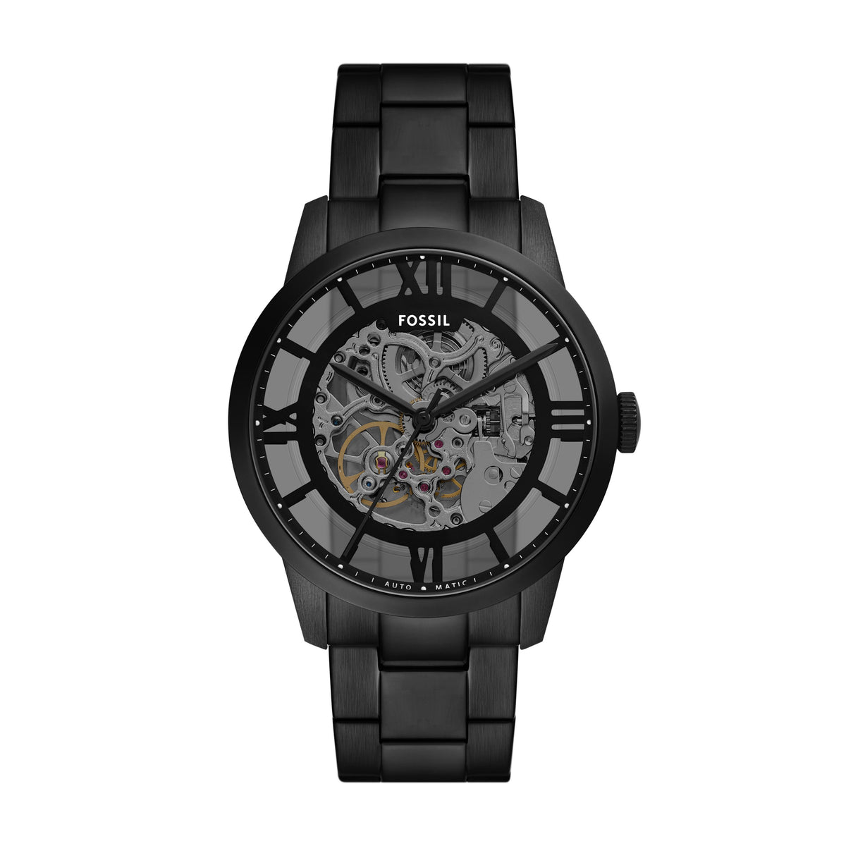 Fossil Townsman Automatic Black Stainless Steel Watch - ME3269
