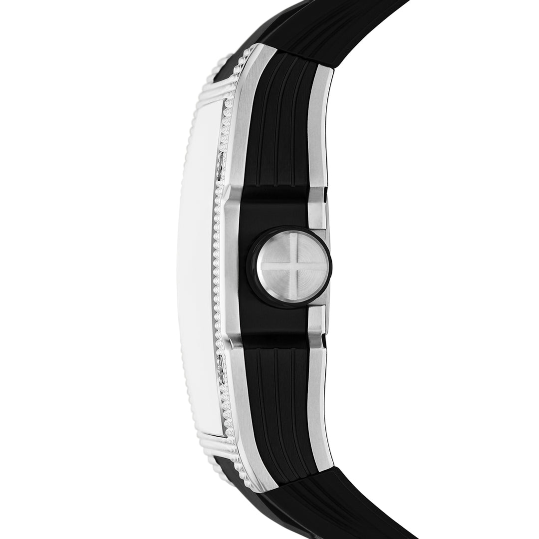Fossil Men's Machine X1 42mm Automatic Black Silicone Watch