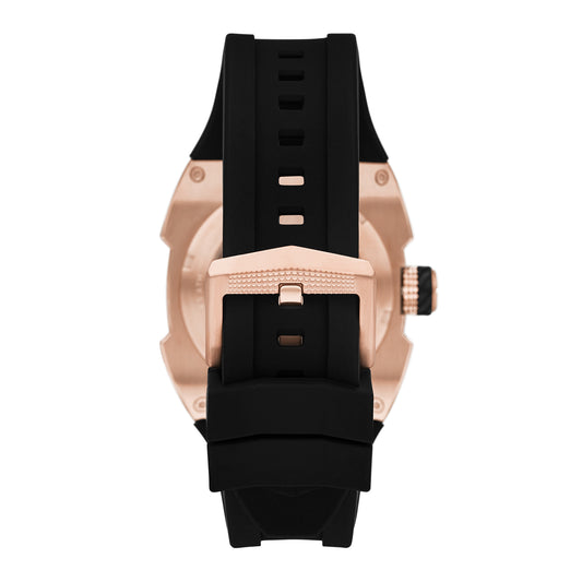 Fossil Men's Machine X1 42mm Automatic Black Silicone Watch