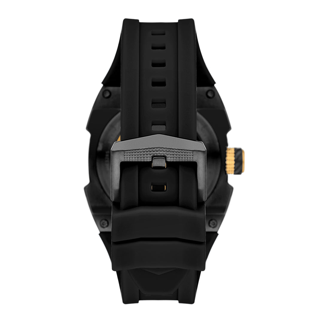 Fossil Men's Machine X1 42mm Automatic Black Silicone Watch
