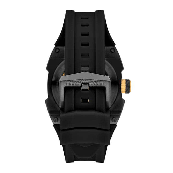 Fossil Men's Machine X1 42mm Automatic Black Silicone Watch