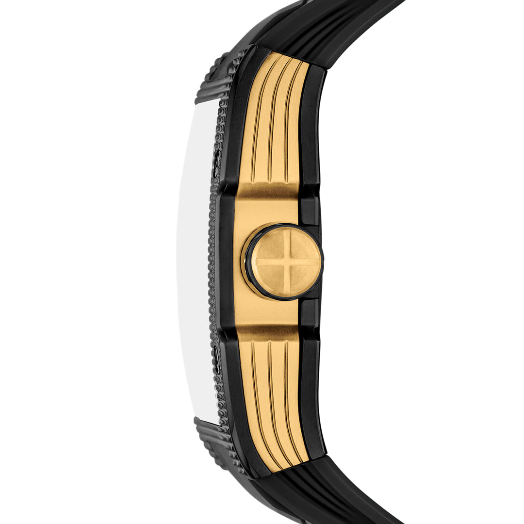 Fossil Men's Machine X1 42mm Automatic Black Silicone Watch