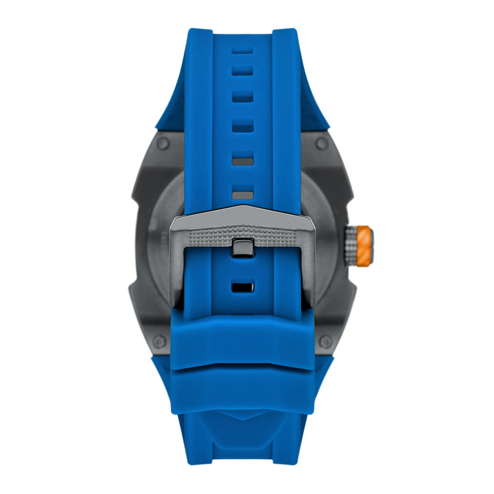 Fossil Men's Machine X1 42mm Automatic Blue Silicone Watch