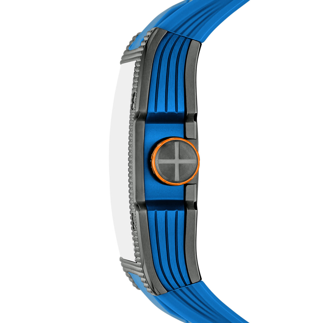 Fossil Men's Machine X1 42mm Automatic Blue Silicone Watch