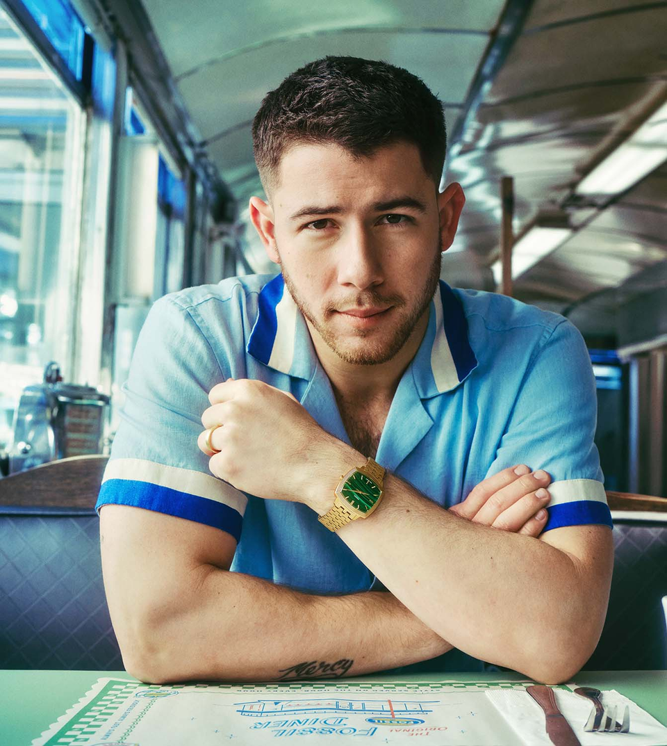 Nick Jonas at the Fossil Diner
