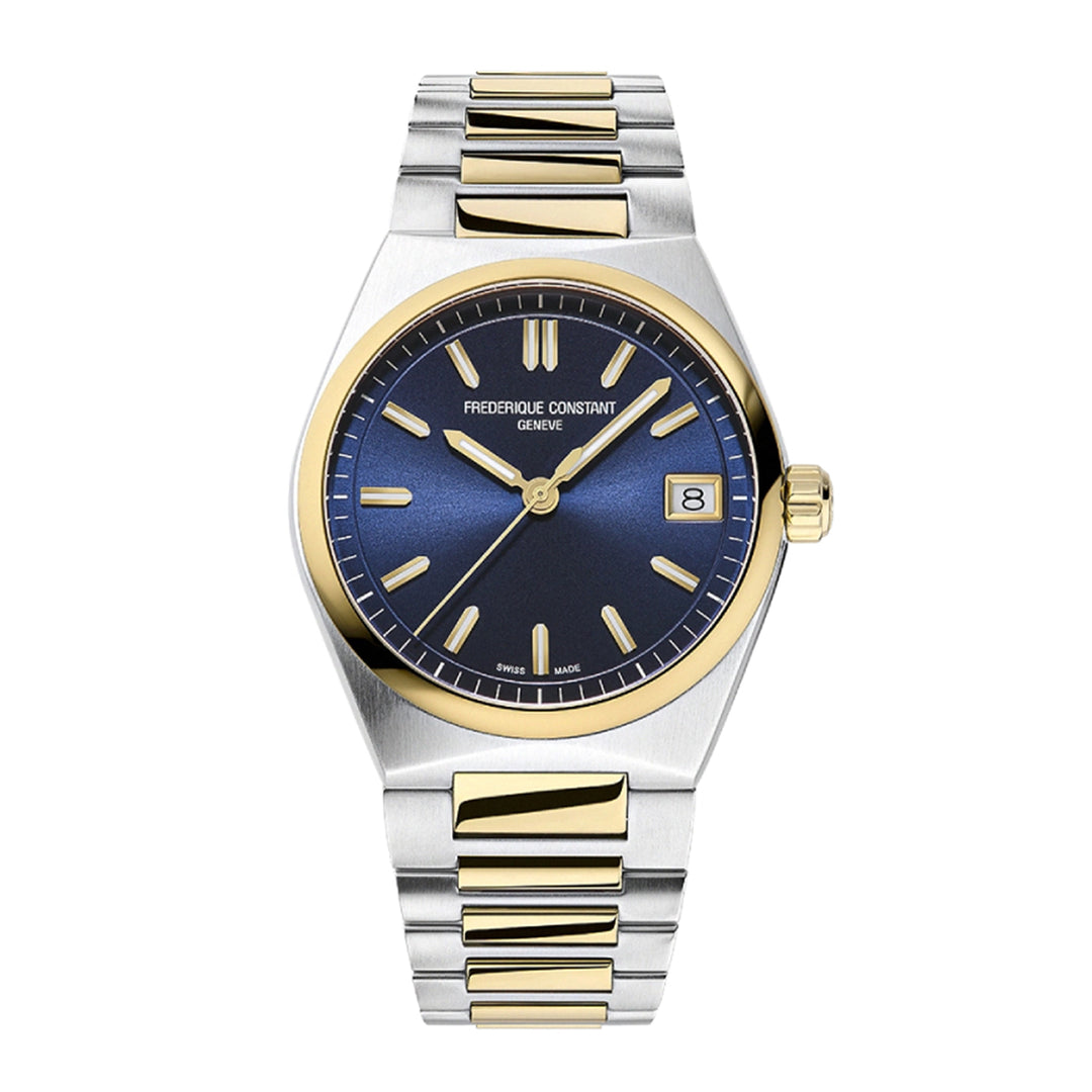 Frederique Constant Hghlife Ladies Quartz Watch in Two-Tone Gold Bracelet + Extra Strap