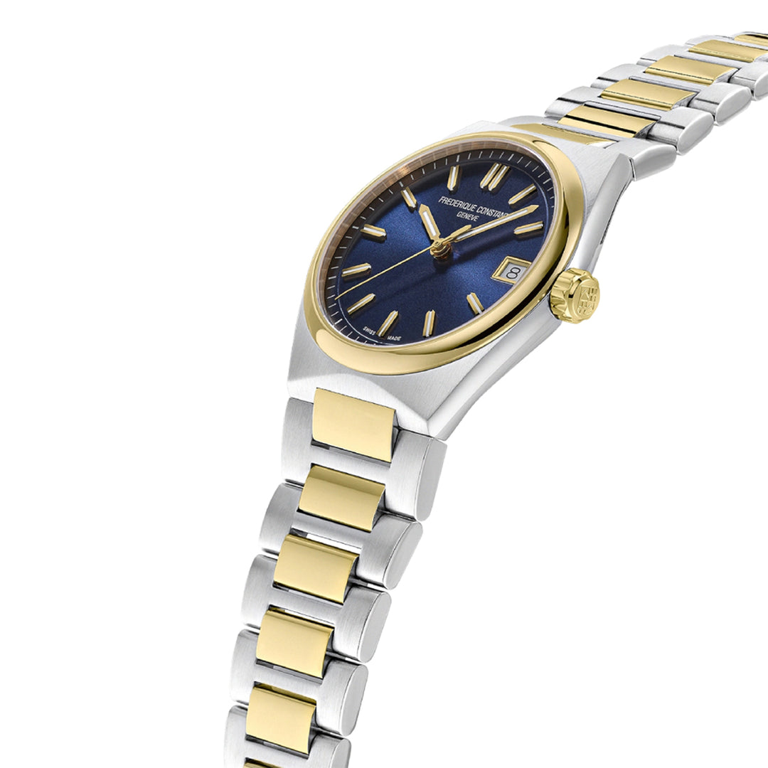 Frederique Constant Hghlife Ladies Quartz Watch in Two-Tone Gold Bracelet + Extra Strap