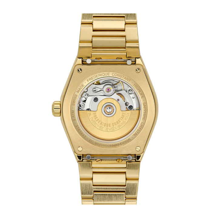 Frederique Constant Highlife Ladies Automatic Watch in Gold-plating + Extra Strap