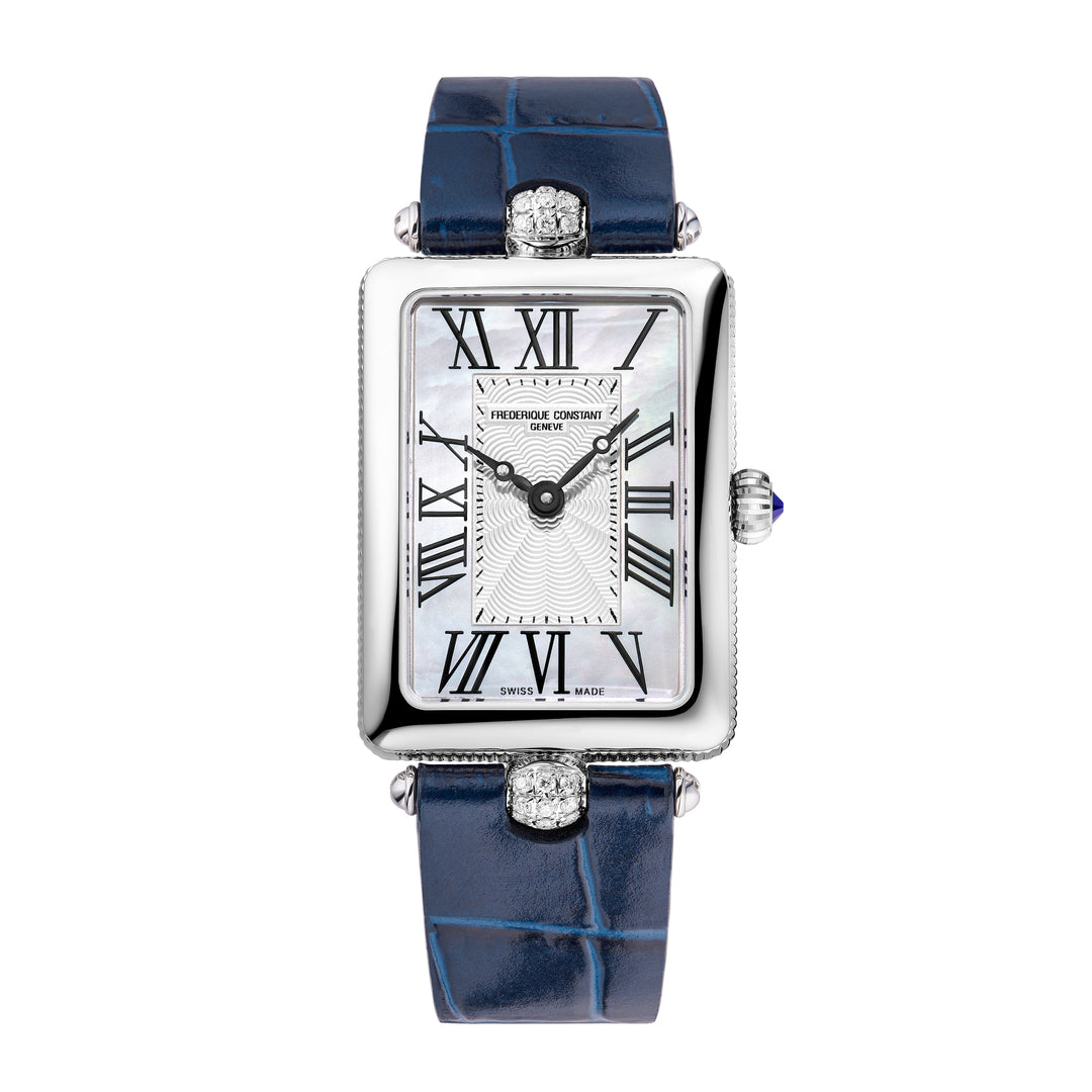 Frederique Constant Ladies Silver Tone Case White Dial Automatic Watch