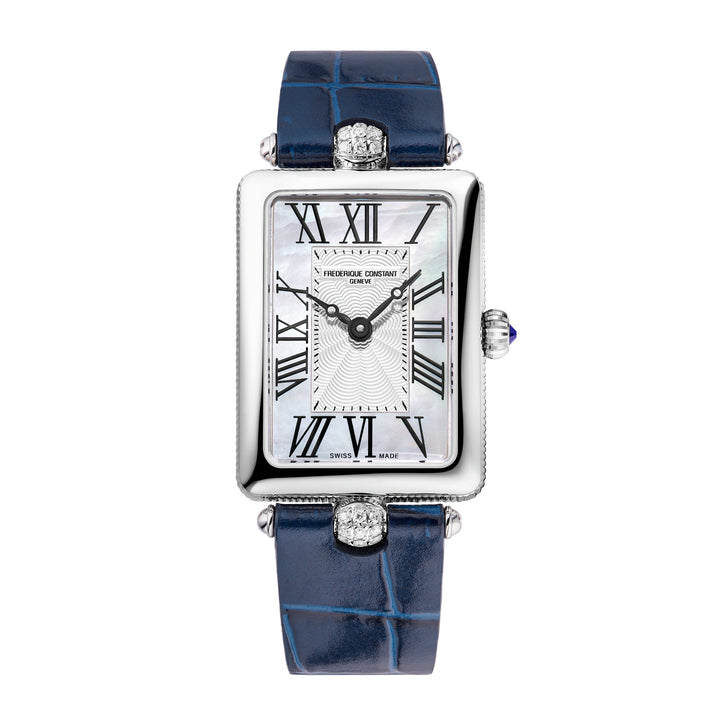Frederique Constant Ladies Silver Tone Case White Dial Automatic Watch