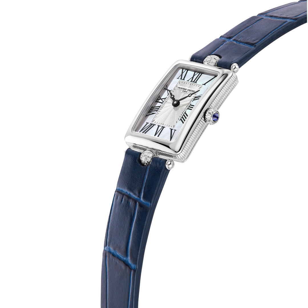 Frederique Constant Ladies Silver Tone Case White Dial Automatic Watch