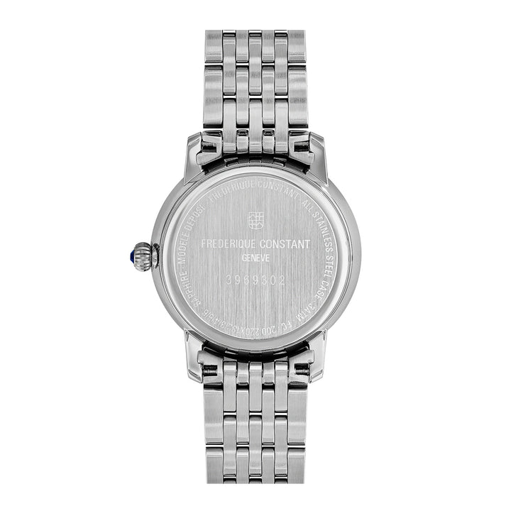 Frederique Constant Ladies Rose Go;d Tone Case White Dial Quartz Watch