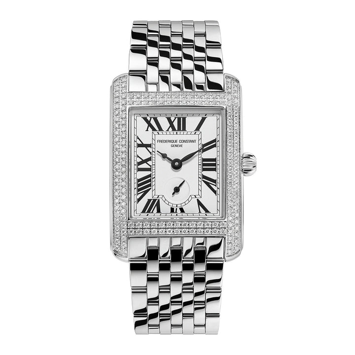 Frederique Constant Men's Silver Tone Case Silver Dial Quartz Watch