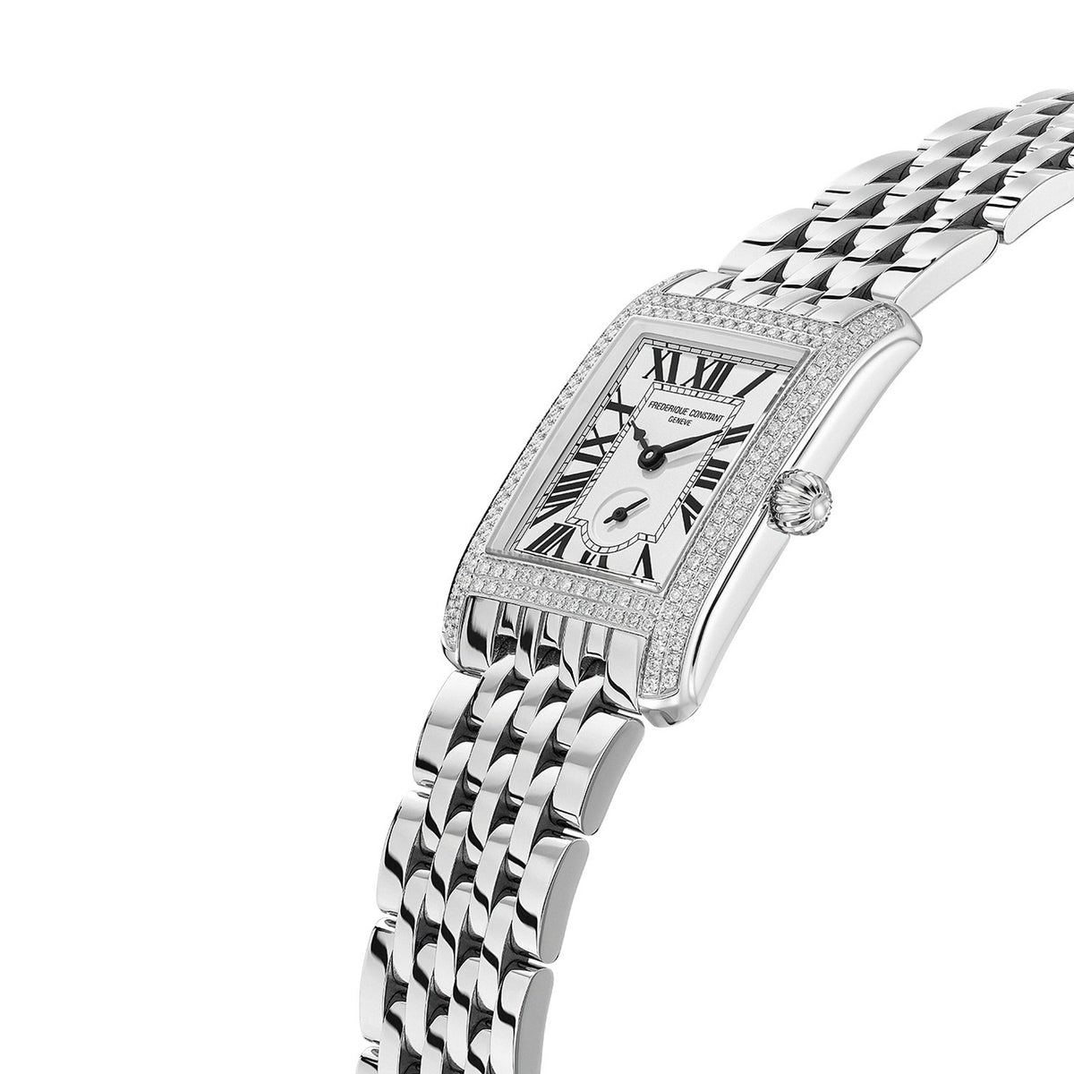 Frederique Constant Men's Silver Tone Case Silver Dial Quartz Watch