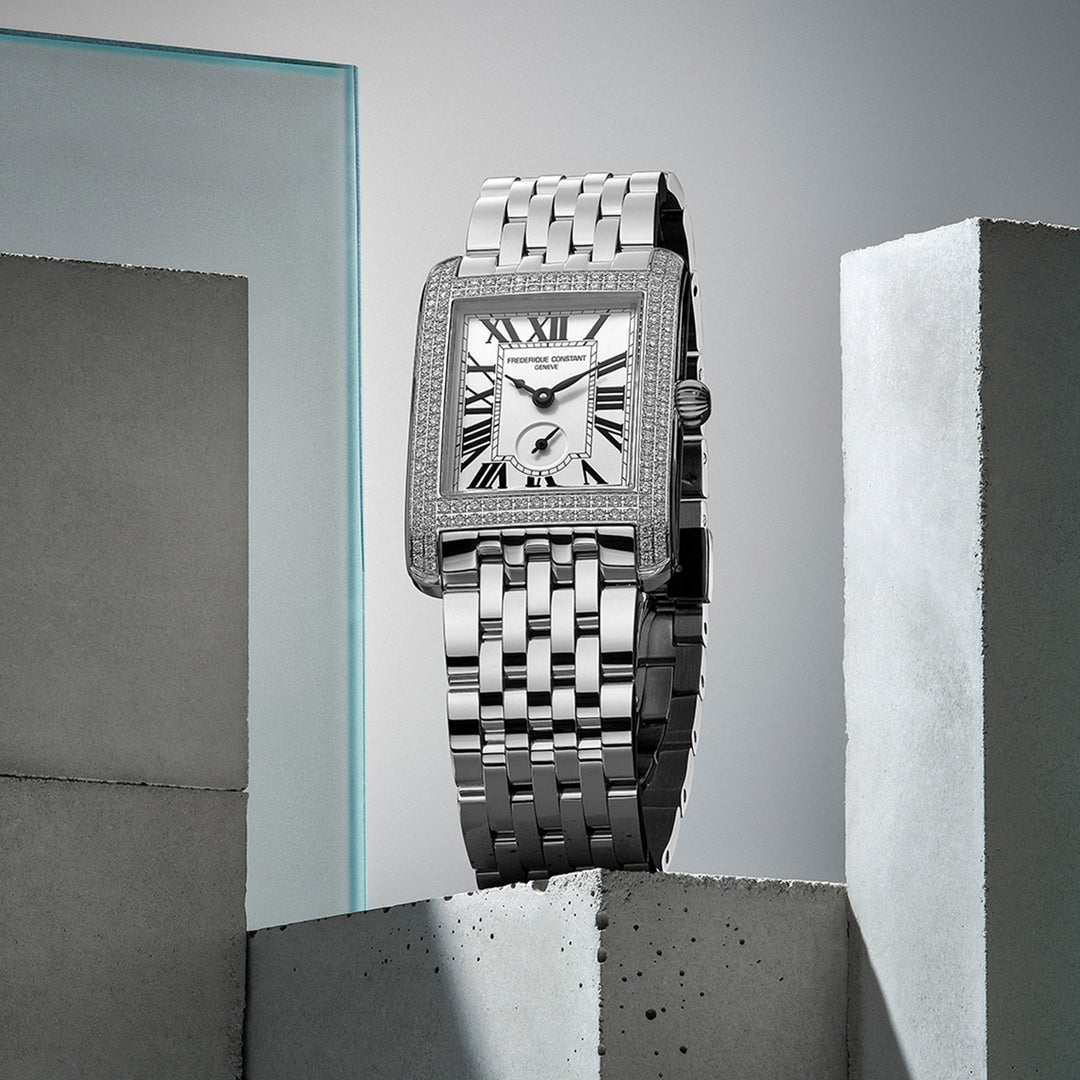 Frederique Constant Men's Silver Tone Case Silver Dial Quartz Watch