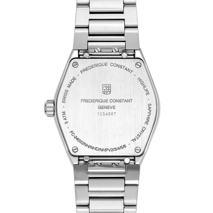 Frederique Constant Women's Silver Tone Case Blue Dial  Quartz Watch