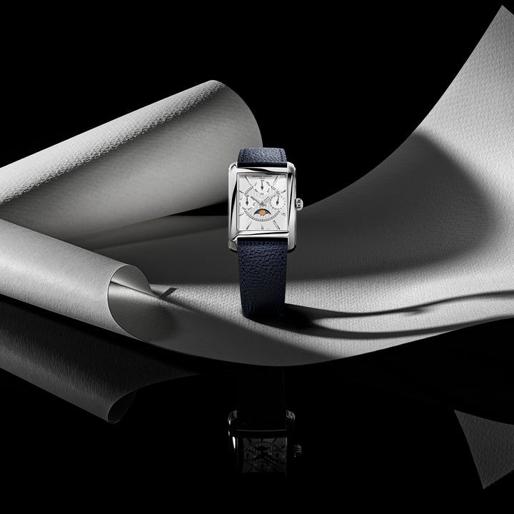 Frederique Constant Men's Silver Tone Case White Dial Quartz Watch