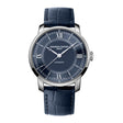 Frederique Constant Men's Watch Silver Tone Case Blue Dial Automatic Watch