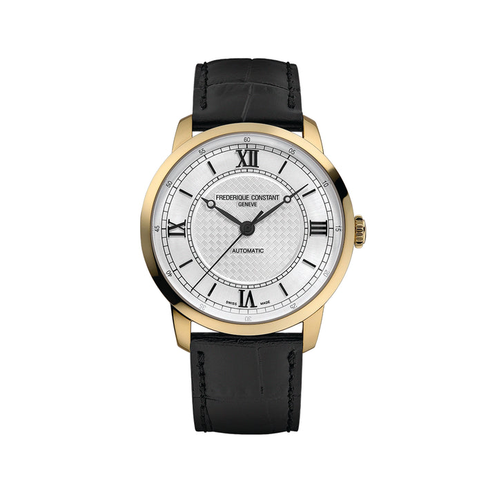 Frederique Constant Men's Gold Tone Case Silver Dial Automatic Watch