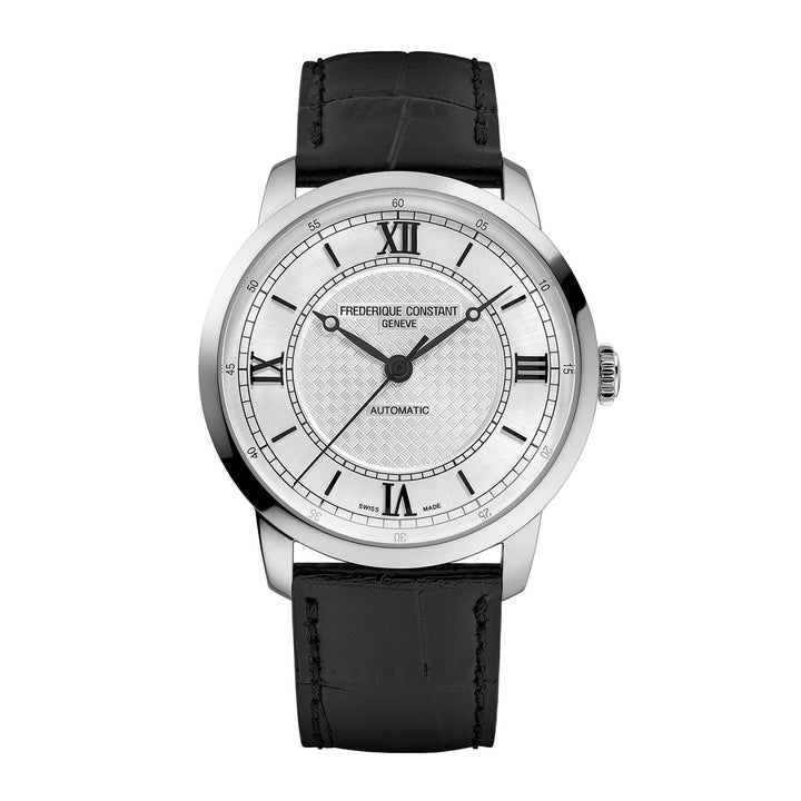 Frederique Constant Men's Silver Tone Case White Dial Automatic Watch