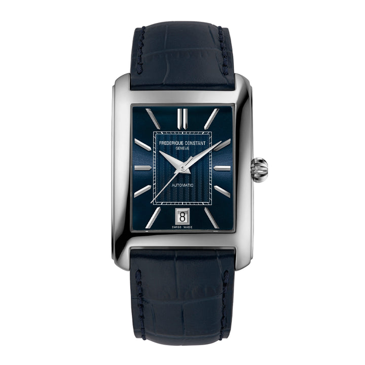 Frederique Constant Men's Silver Tone Case Blue Dial Automatic Watch