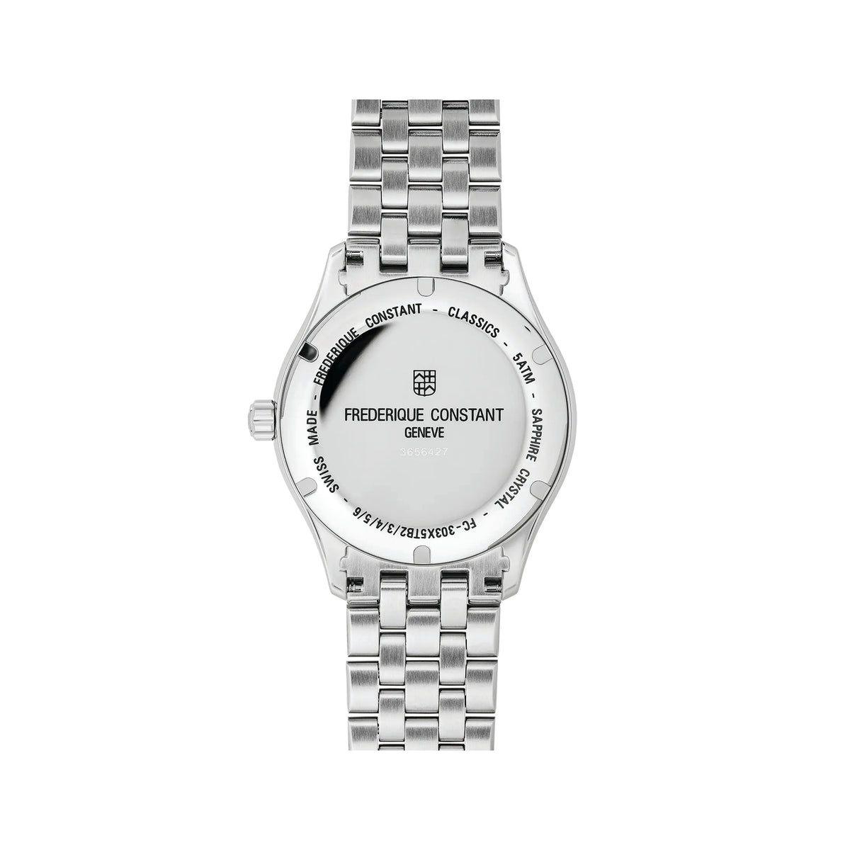 Frederique Constant Men's Silver Tone Case Blue Dial Automatic Watch - FC-303NN5B6B