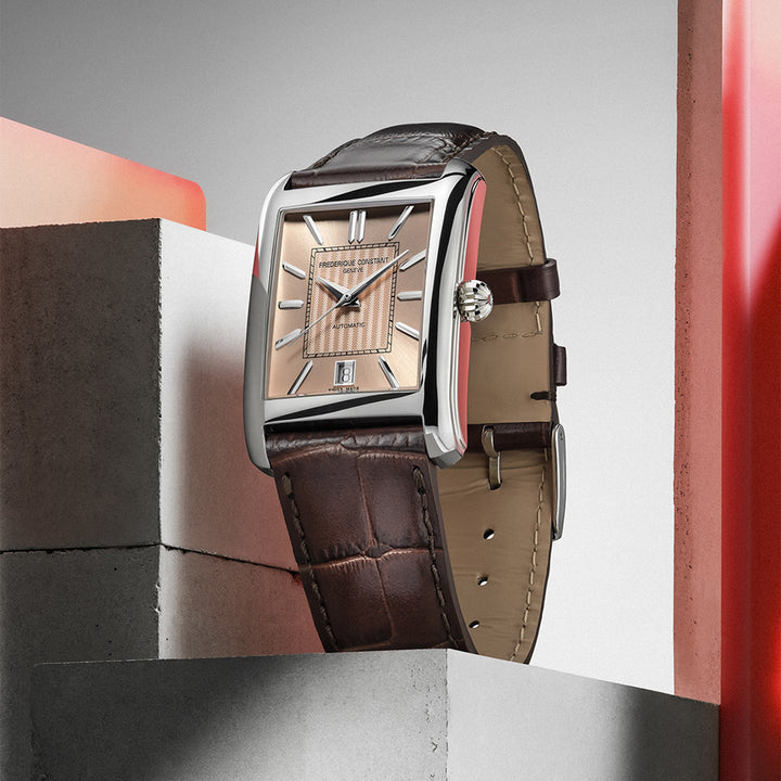 Frederique Constant Ladies Silver Tone Case Salmon Dial Automatic Watch