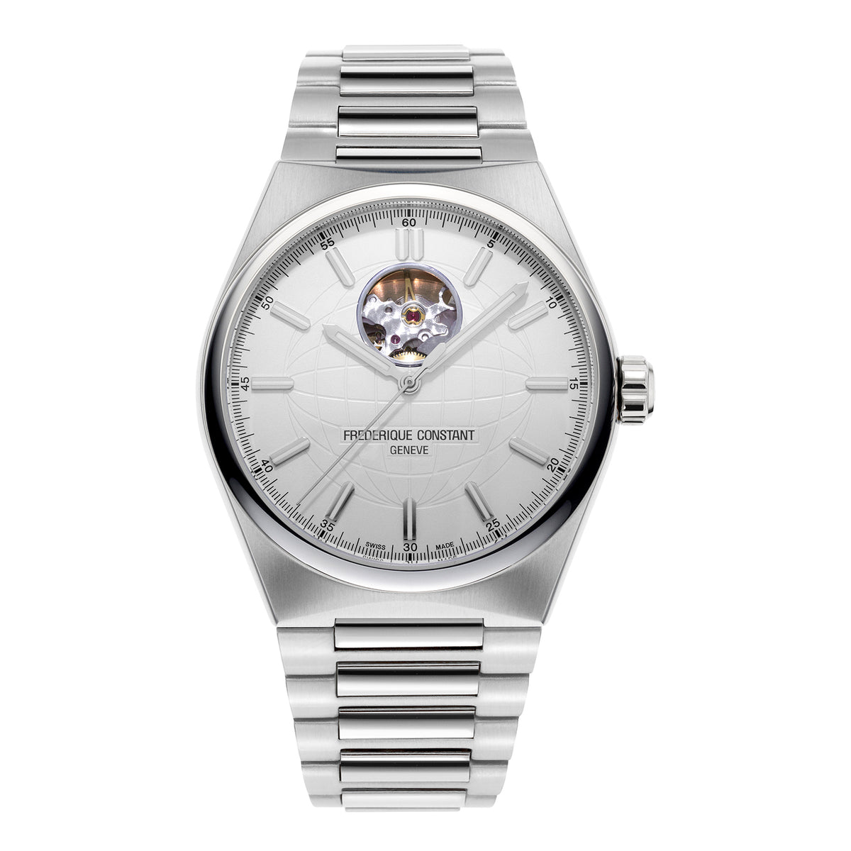 Frederique Constant Men's Rose Gold Tone Case White Dial Automatic Watch