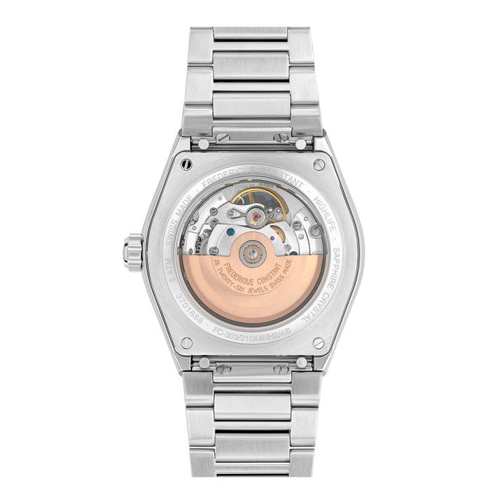 Frederique Constant Men's Rose Gold Tone Case White Dial Automatic Watch