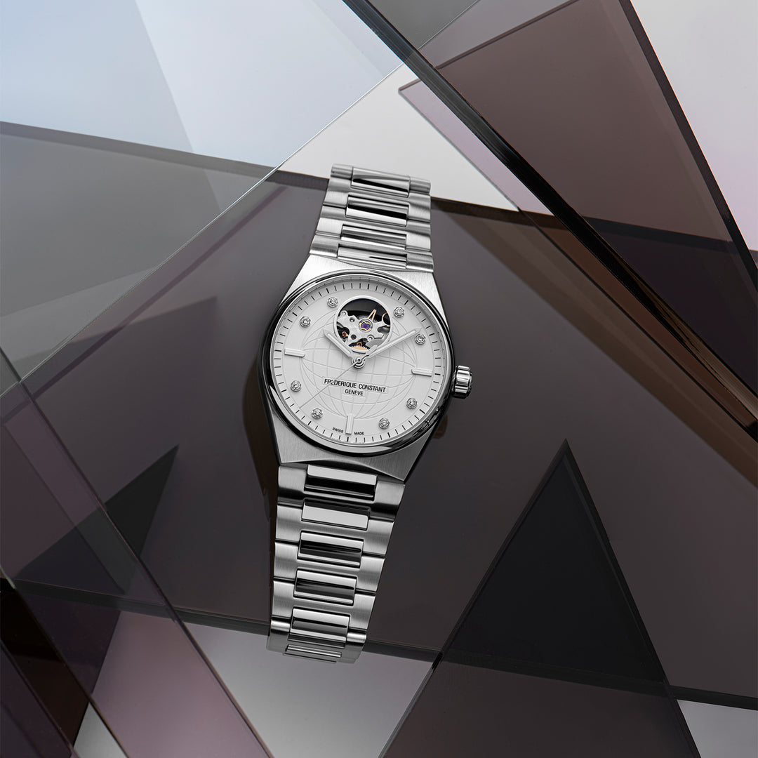 Frederique Constant Men's Silver Tone Case White Dial Automatic Watch