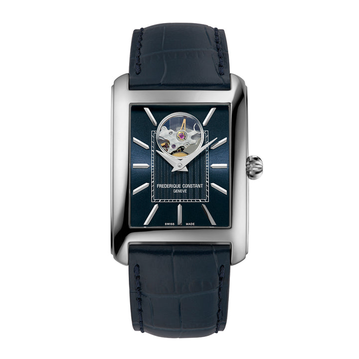 Frederique Constant Men's Silver Tone Case Blue Dial Automatic Watch