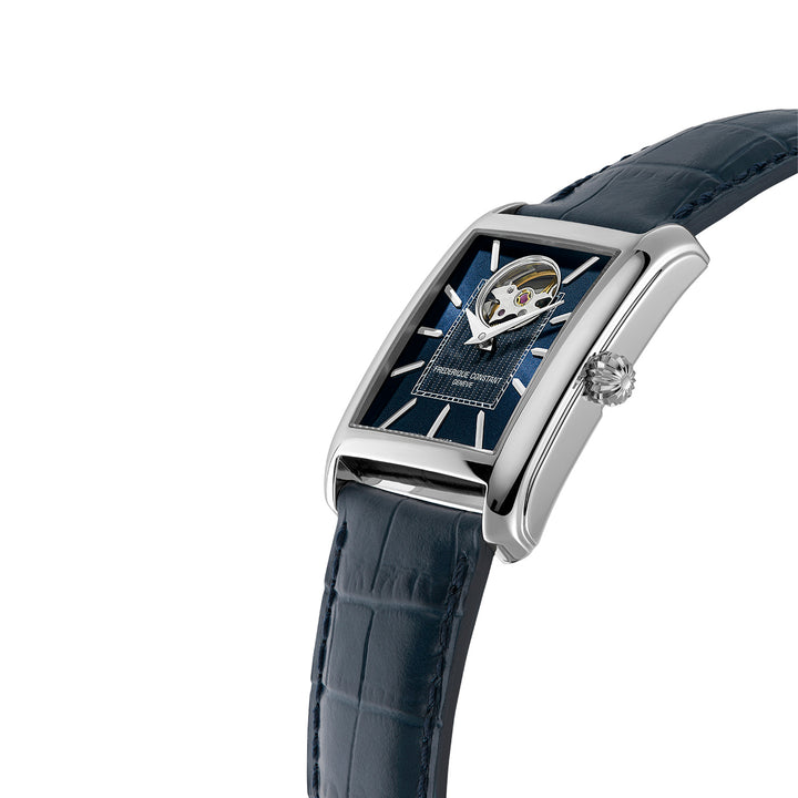 Frederique Constant Men's Silver Tone Case Blue Dial Automatic Watch