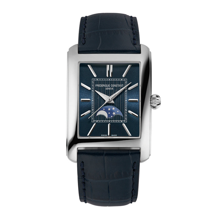 Frederique Constant Men's Silver Tone Case Blue Dial Automatic Watch