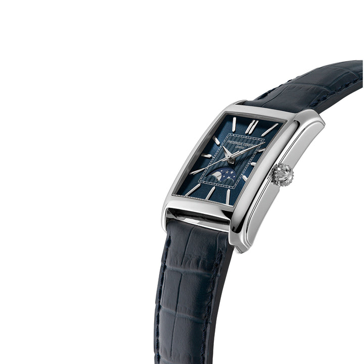 Frederique Constant Men's Silver Tone Case Blue Dial Automatic Watch