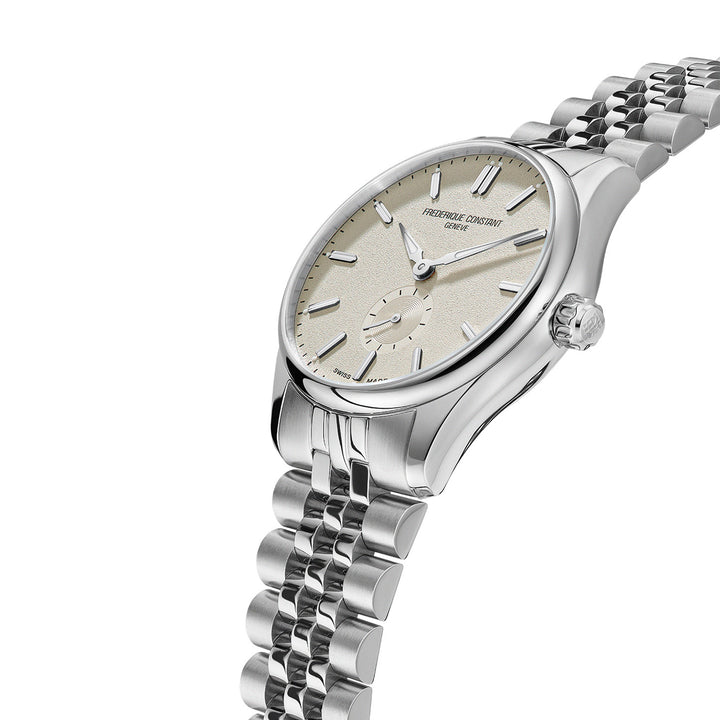 Frederique Constant Men's Silver Tone Case Beige Dial Automatic Watch